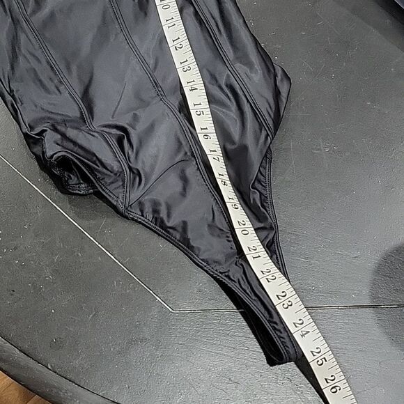 NEW.. REEBOK.. CARDI B.. black thong body suit/swimsuit.. - Picture 16 of 16